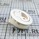 Купить Возвратная ручка для открывания люков пайола на пружине с замком Ø61,4x38,8мм вырез Ø49,6мм 7мм-18мм из белого полиамида, Osculati 38.147.20 7ft.ru в интернет магазине Семь Футов