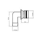 Купить Штуцер быстросъемный угловой Johnson Pump KlickTite 09-46938 шланг Ø1/2" 90° 7ft.ru в интернет магазине Семь Футов