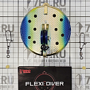 Купить Диск для троллинга Rhino Flexi Diver 6285108 Ø95мм 135г цвет Gold Swedish Flag 7ft.ru в интернет магазине Семь Футов
