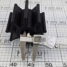 Купить Импеллер/крыльчатка с двумя лысками Finnord 2726153 Ø117,6x88,9мм посадочное Ø25,4мм 9 лопастей из чёрного неопрена для Jabsco 7ft.ru в интернет магазине Семь Футов