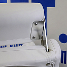 Купить Судовое кресло Newstarmarine Premium Captain's Bucket 75177WB 620x570x550мм без стойки обивка из бело-синего винила 7ft.ru в интернет магазине Семь Футов