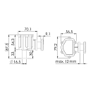 Купить Рым-болт с подвижным кольцом Huifeng Rigging HF-7010-100 M10x100мм 600/2400кг из нержавеющей стали AISI316 7ft.ru в интернет магазине Семь Футов