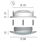 Купить Светильник светодиодный Foresti & Suardi Antares TP 6100.L.RGB Led RGB 24 В 4,5 Вт с RGB устройством красный / зеленый / синий свет 7ft.ru в интернет магазине Семь Футов