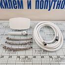 Купить Палубный душ New Edge с лейкой Mizar и смесителем воды, шлангом 4м в корпусе с крышкой из белого пластика, Osculati 15.257.02 7ft.ru в интернет магазине Семь Футов