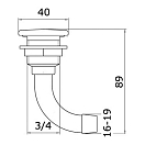 Купить Вентиляционная головка топливного бака под шланг Ø16мм 89мм угловая 90° из хромированной латуни, Osculati 20.274.16 7ft.ru в интернет магазине Семь Футов