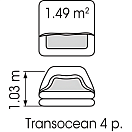 Купить Спасательный плот Plastimo ISO Transocean 52162 в контейнере до 24 часов на 4 человека 740х465х265мм 7ft.ru в интернет магазине Семь Футов