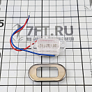 Купить Встраиваемый LED светильник дежурного освещения 46,3x23,3мм 12В 0,6Вт 12Лм жёлтый свет с декоративной накладкой фронтальный пучок, Osculati 13.181.01 7ft.ru в интернет магазине Семь Футов