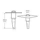 Купить Душевая лейка со встроенным смесителем WHALE Twist Ø57мм 8л/мин со шлангом 2,5 м, Osculati 15.290.13 7ft.ru в интернет магазине Семь Футов