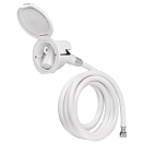 Купить Палубный душ Plastimo EZ Water 69143 Ø96х100мм вырез Ø70мм шланг 3м из белого пластика с белым корпусом из АБС-пластика и круглой мягкой крышкой из белого термопластичного эластомера 7ft.ru в интернет магазине Семь Футов