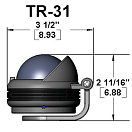 Купить Компас с конической картушкой Ritchie Navigation Trek TR-31B камуфляжный тёмный 57 мм 12 В устанавливается на кронштейне 7ft.ru в интернет магазине Семь Футов