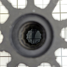 Купить Крыльчатка/импеллер CEF 500161 Ø65x68,5мм посадочное Ø14,29/16мм со шлицами 10 лопастей 23 профиль из чёрного неопрена для двигателей Yanmar, Mercruiser и Jabsco 7ft.ru в интернет магазине Семь Футов