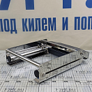Купить Трап телескопический Poseidon 040140BT 709х291мм выдвижной с фиксирующим механизмом из нержавеющей стали AISI304 с 3 ступенями из чёрного пластика 7ft.ru в интернет магазине Семь Футов