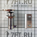 Купить Пружинная защелка запор Flush Lock с овальной кнопкой тип A, Osculati 38.179.40 7ft.ru в интернет магазине Семь Футов