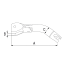 Купить Якорный вертлюг Douglas Marine 010-P2 10-12мм 20-30кг 230x22x37мм из полированной нержавеющей стали 7ft.ru в интернет магазине Семь Футов