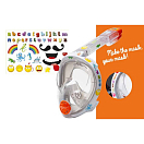 Купить Маска полнолицевая детская для подводного плавания OceanReef ARIA Junior OR019050 XS белый/прозрачный 7ft.ru в интернет магазине Семь Футов