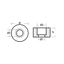 Купить Цинковый анод Tecnoseal 02522 Ø47x25мм кольцевой для двигателей Hamilton Jet HJ291, HJ362 7ft.ru в интернет магазине Семь Футов