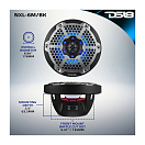 Купить Динамики двухполосные DS18 NXL-6M/BK Ø165мм 45Гц—23кГц 100-300Вт 4Ом IP65 светодиодная RGB-подсветка литой композитный ASA с сеткой из нержавеющей стали AISI316 черные 7ft.ru в интернет магазине Семь Футов