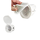 Купить Встраиваемый бокс Plastimo EZ Water 69148 резьба 3/4" вырез Ø70мм угловой с входом для пресной воды с квадратной гибкой крышкой из белого АСА-пластика 7ft.ru в интернет магазине Семь Футов