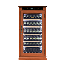 Купить Винный шкаф однозонный отдельностоящий Libhof Noblest NP-69 Red Cherry 640х610х1310мм на 69 бутылок из красной вишни с белой подсветкой 7ft.ru в интернет магазине Семь Футов