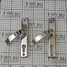 Купить Замок с ручками Contemporary, утопленным запорным элементом и блокировкой 140x68x12мм для дверей 16-38мм, Osculati 38.128.25 7ft.ru в интернет магазине Семь Футов