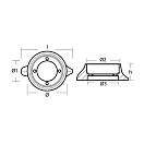 Купить Цинковый кольцевой анод Tecnoseal 00705 Ø106x138x43мм для двигателей Volvo Penta 110S 7ft.ru в интернет магазине Семь Футов