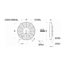 Купить Вентилятор осевой всасывающий Spal VA07-BP7/C-31А 24В Ø225мм 1070м3/ч 7ft.ru в интернет магазине Семь Футов