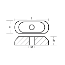 Купить Цинковый анод Tecnoseal 00936 48x18x12мм пластинчатый для четырехтактных двигателей Johnson-Evinrude 9.9-50лс 7ft.ru в интернет магазине Семь Футов