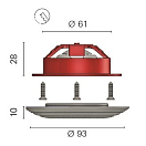 Купить Светильник светодиодный Foresti & Suardi Sextans R 5000.SMD.C.3200 Led 10 - 30 В 2,5 Вт с диммером белый свет 7ft.ru в интернет магазине Семь Футов