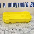 Купить Ящик для АКБ 120Ач 440x240x260мм из белого/жёлтого полипропилена с ремнём и крепёжными пластинами, Osculati 14.546.02 7ft.ru в интернет магазине Семь Футов