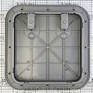 Купить Люк инспекционный Flush CE 375x375мм 180° водонепроницаемый из серого ASA пластика, Osculati 20.293.60 7ft.ru в интернет магазине Семь Футов