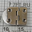 Купить Петля полукруглая несимметричная дверная Haice 191905401 70x40x4мм из полированной нержавеющей стали AISI316 7ft.ru в интернет магазине Семь Футов