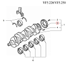 Купить Шкив коленчатого вала Vetus VFP01062 для двигателей VF4.140/VF4.170/VF5.220/VF5.250 7ft.ru в интернет магазине Семь Футов