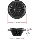 Купить Двухполосные коаксиальные динамики Boss Audio Systems MR6B Ø165мм(6,5") 180Вт черные влагозащищенные 7ft.ru в интернет магазине Семь Футов