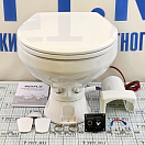 Купить Стандартный судовой унитаз с электрической прокачкой SEAFLO SFMTE1-01-R 12В 492x335x360мм чаша из белой керамики и сиденье из белого пластика 7ft.ru в интернет магазине Семь Футов