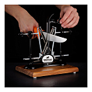 Купить Станок для заточки ножей Warthog Sharpeners 580090 V-Sharp A4 ELITE подставка 200x150мм 4 угла заточки 15°-20°-25°-30° стержни 325 грит корпус из черного окрашенного металла 7ft.ru в интернет магазине Семь Футов