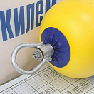 Купить Буй причальный Polyform MR30 500х240мм 5,9кг жёлтый с коротким штоком Ø12мм и вертлюгом 7ft.ru в интернет магазине Семь Футов