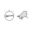 Купить Цинковый анод-триммер Tecnoseal 01103 Ø91x76мм для двигателей Yamaha 90-200лс 7ft.ru в интернет магазине Семь Футов