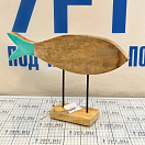 Купить Фигурка рыбы на подставке Marine business 22118 Cocoa 460×445×85мм из мангового дерева с бирюзовой эмалевой отделкой 7ft.ru в интернет магазине Семь Футов