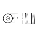 Купить Цинковый анод Tecnoseal 01148 Ø13x16мм цилиндрический для цилиндра двигателей Yamaha 4-70лс 7ft.ru в интернет магазине Семь Футов