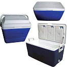 Купить Портативный изотермический холодильник Lalizas SeaCool 31378 48л 630х330х370мм из белого/синего пенополиуретана 7ft.ru в интернет магазине Семь Футов