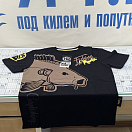 Купить Футболка мужская Hotspot design Fishing Mania 010000502 хлопок 100% размер M черный цвет 7ft.ru в интернет магазине Семь Футов