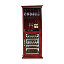 Купить Винный шкаф отдельностоящий с зоной сервировки Libhof Noblest NF-43 Red Wine 750х680х1830мм на 43 бутылки из американского дуба "красное вино" с белой подсветкой 7ft.ru в интернет магазине Семь Футов