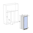 Купить Винный шкаф двухзонный с демонстрационной полкой Libhof Sommelier SOD-160 Silver 595х680х1770мм на 160 бутылок серебристый встраиваемый/отдельностоящий 7ft.ru в интернет магазине Семь Футов