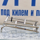Купить Трап складной стандартный для крепления на кормовой части 4 ступеньки 900х260мм из нержавеющей стали AISI316, Osculati 49.572.04 7ft.ru в интернет магазине Семь Футов
