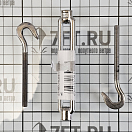 Купить Талреп крюк/крюк CIM 3103-0106 М6 172-252мм открытый корпус из нержавеющей стали AISI316 7ft.ru в интернет магазине Семь Футов