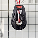 Купить Блок одношкивный Ronstan Orbit Blocks™ серия 20 RF25109 Ø20мм 250/550кг для троса Ø6мм ультралёгкий из чёрного нейлона с обушком и крепёжной головкой 7ft.ru в интернет магазине Семь Футов