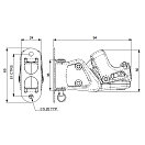 Купить Стопор кулачковый одинарный Spinlock PXR0206/VP для тросов Ø2-6мм до 140кг с вертикальным шарниром 7ft.ru в интернет магазине Семь Футов
