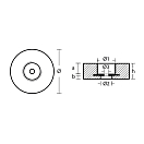 Купить Цинковый анод Tecnoseal 00152 Ø135x47мм дисковый со стальной вставкой для кормы 7ft.ru в интернет магазине Семь Футов