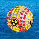 Купить Надувной водный шар/аквазорб одноместный Sportsstuff Nuclear Globe 54-1917 1800 мм прозрачный/красный/желтый 7ft.ru в интернет магазине Семь Футов