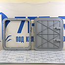 Купить Люк инспекционный Flush CE 520x465мм 180° водонепроницаемый из серого ASA пластика, Osculati 20.294.60 7ft.ru в интернет магазине Семь Футов